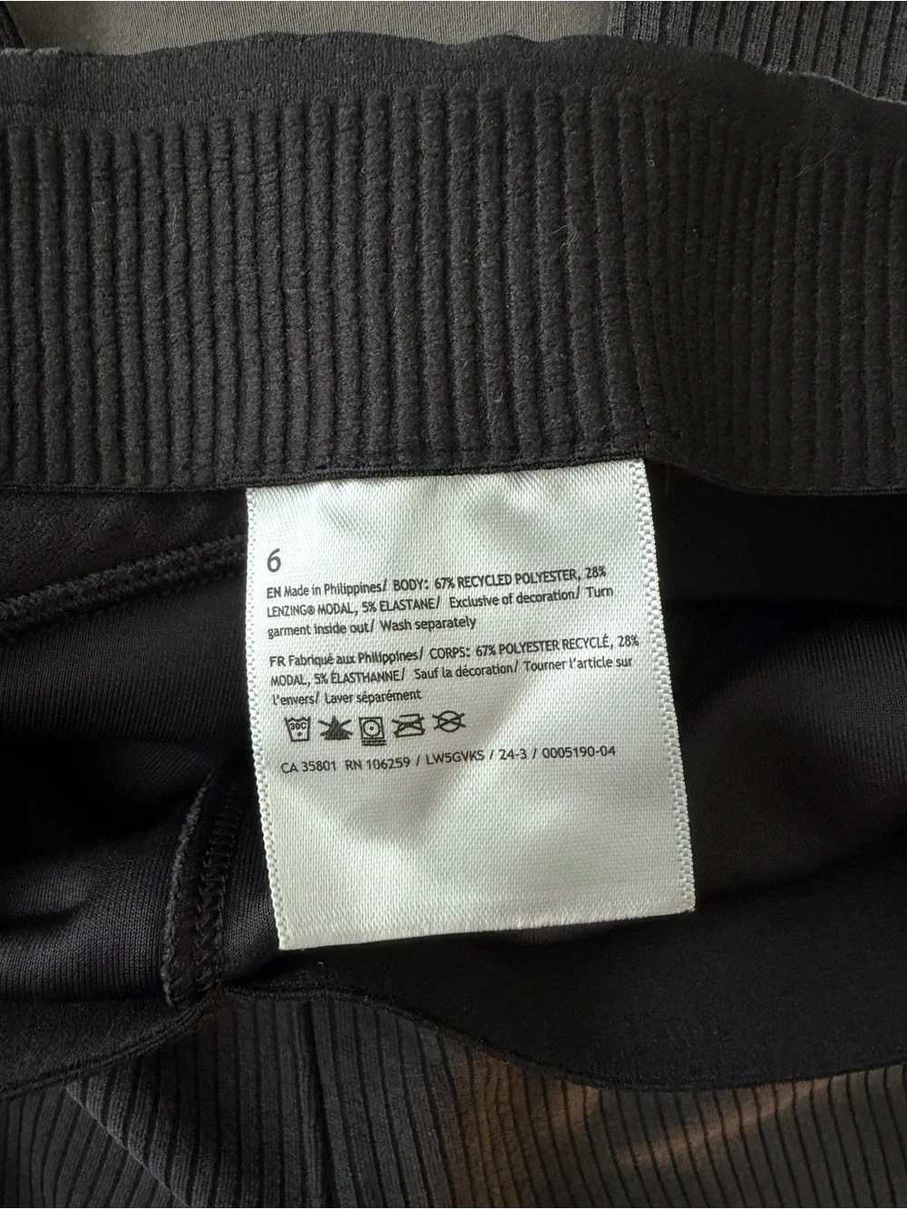 lululemon athletica Gray Pinstripe Boot-Cut Pants